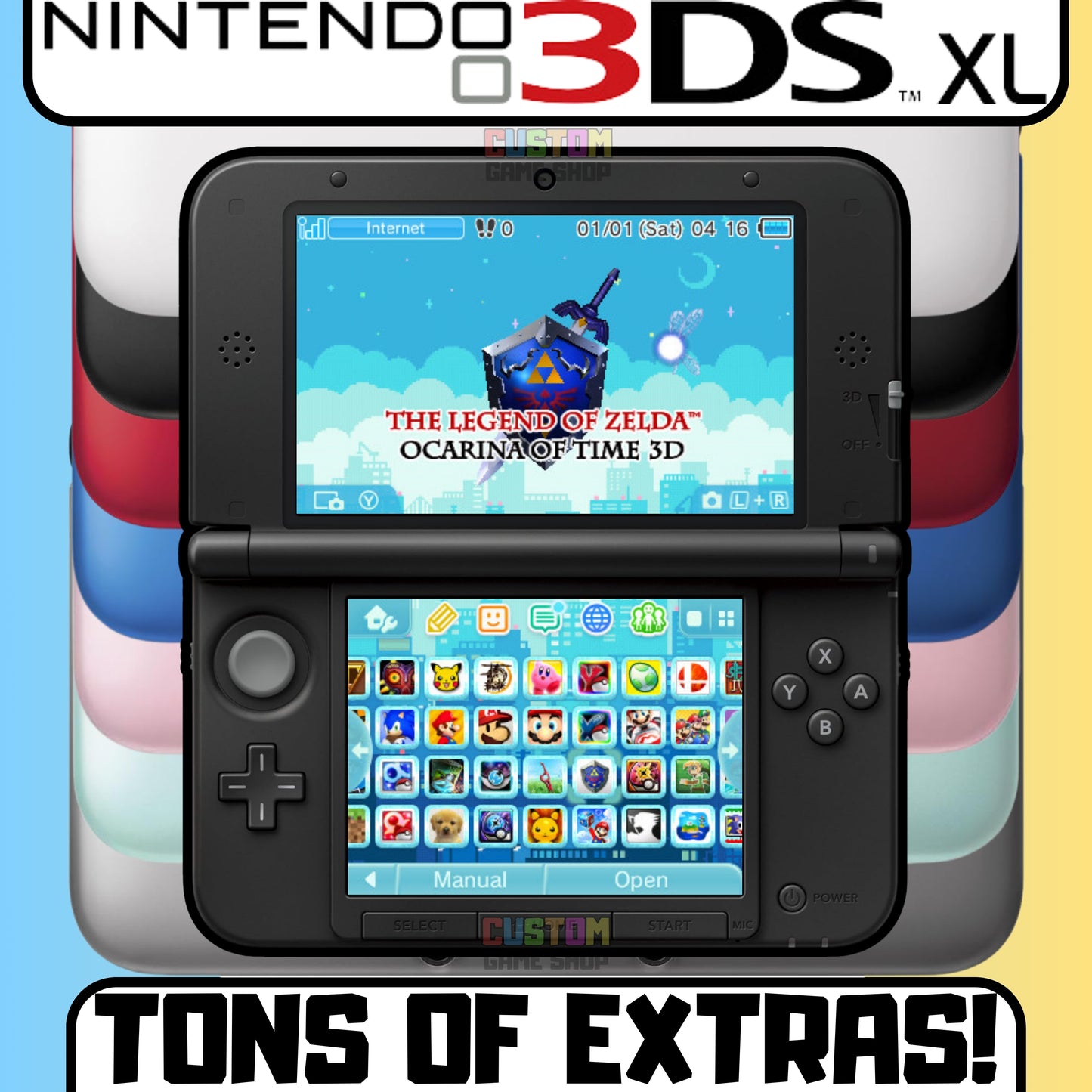 Nintendo 3DS XL Console 256GB Bundle