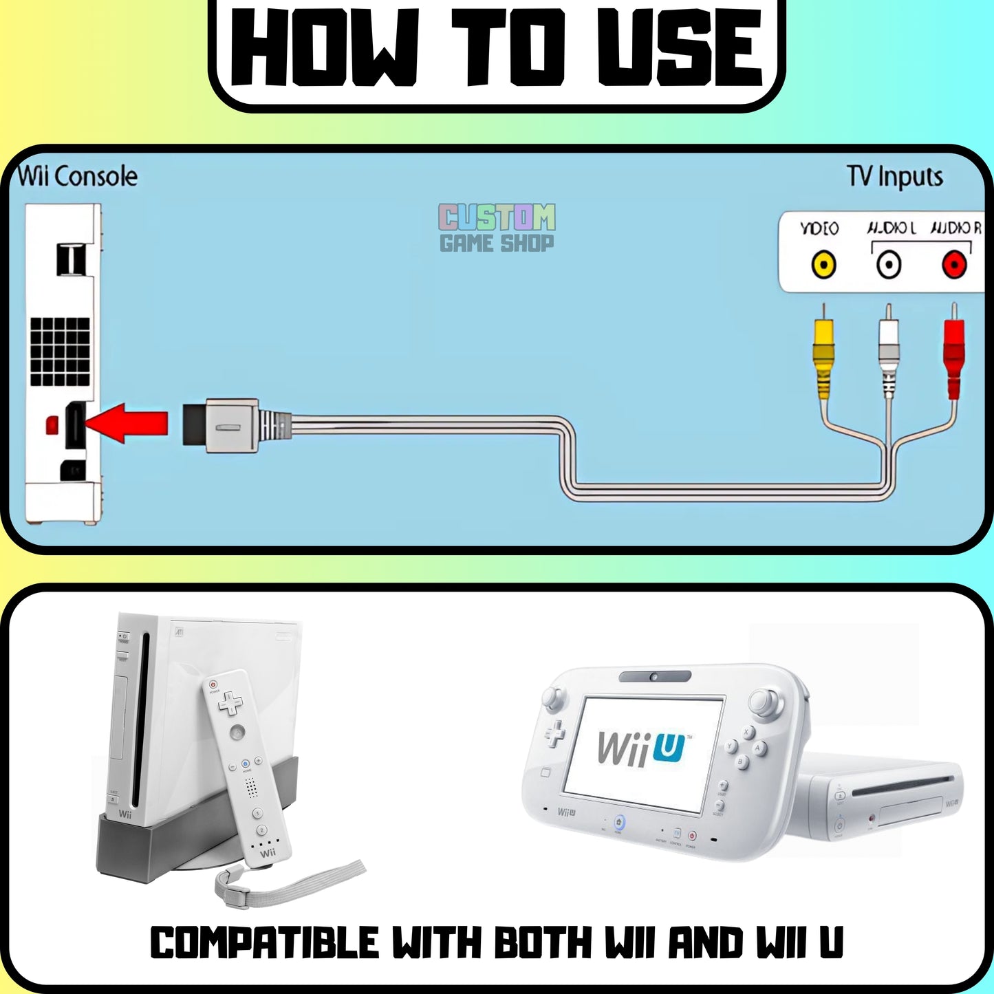 Nintendo WII U AV/Composite Cable