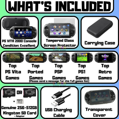 Sony PlayStation Vita Slim Console 512-256GB Bundle