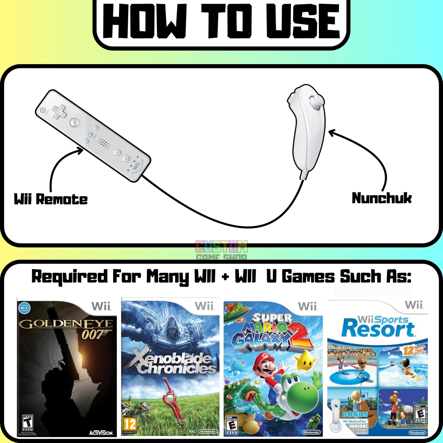 Nintendo WII U Nunchuk Attachment