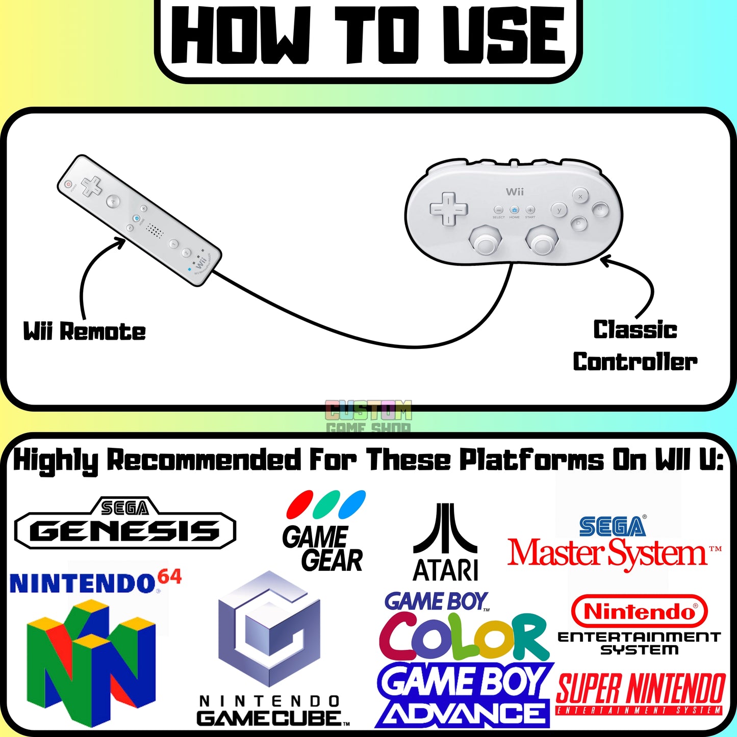 Nintendo WII U Classic Controller Attachment